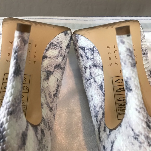 WHBM PURPLE SNAKE HEELS - Picture 9 of 12